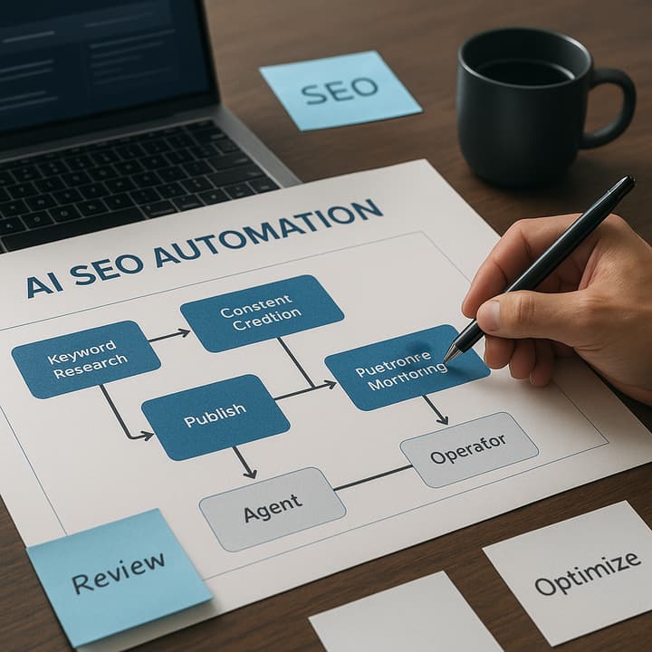 AI SEO Automation: Architects' Guide to Agents vs. workflow diagram